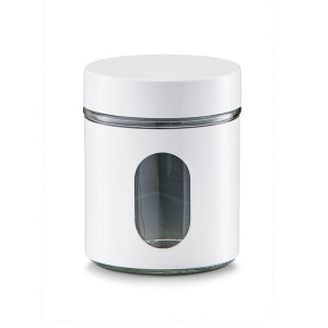 Recipient cu capac alb din metal 600 ml Gine Zeller