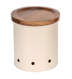 Recipient cu capac bej/maro din metal 1,6 L Aria Wenko