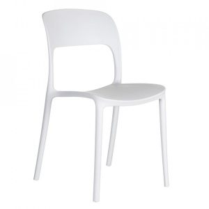 Scaun alb din plastic Just The Home Collection
