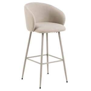 Scaun bar bej din textil Eleanor Quiet Object