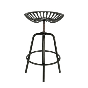 Scaun bar exterior negru din metal Tractor 73 Esschert Design