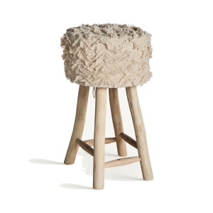 Scaun bar maro din bumbac Mittet Vical Home