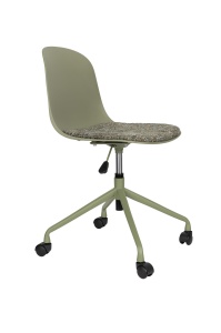 Scaun birou ajustabil verde din plastic Roxanne Quiet Object