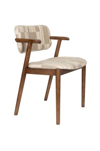 Scaun dining bej din textil Sara Dutchbone