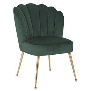 Scaun dining din catifea verde Pippa Richmond Interiors