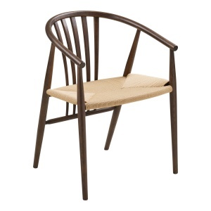 Scaun dining din lemn maro inchis Agustin House Nordic