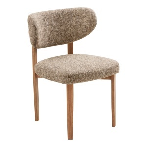 Scaun dining din textil bej nisipiu Recco House Nordic