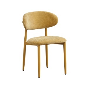 Scaun dining din textil galben Nixa Quiet Object
