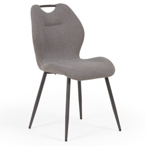 Scaun dining din textil gri Naru Quiet Object
