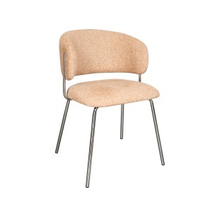 Scaun dining din textil maro teracota Elva Quiet Object