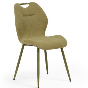 Scaun dining din textil verde Naru Quiet Object