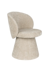Scaun dining grej din textil Milly Zuiver