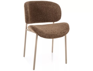 Scaun dining maro cappuccino/bej din textil Kiso All The Home Collection