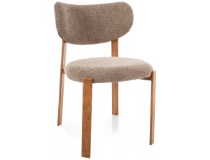 Scaun dining maro cappuccino din textil Rin The Home Collection