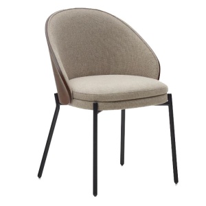 Scaun dining maro din textil Eamy Kave Home