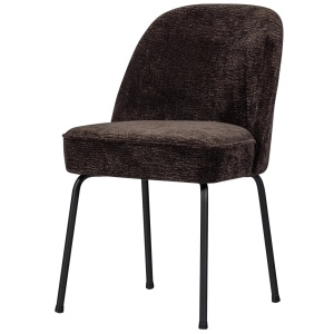 Scaun dining maro inchis/negru din textil Vogue Chenille Woood
