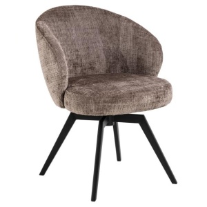 Scaun dining maro/negru din textil Darlene Actona Company