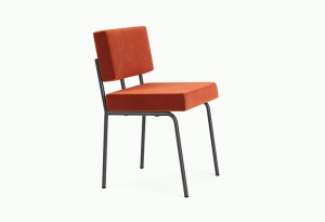 Scaun dining rosu sofran/negru din textil Monday Royal Saffron - 183 FEST
