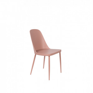 Scaun dining roz din polipropilena Pip All Pink The Home Collection