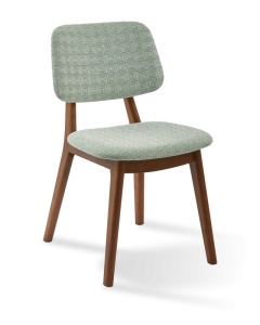 Scaun dining verde deschis din textil Soft Happy Days Pols Potten