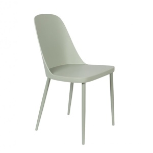 Scaun dining verde din metal Pip All Mint Quiet Object