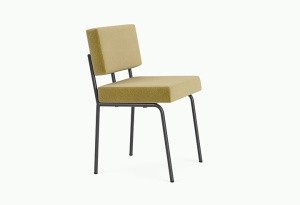 Scaun dining verde fistic/negru din textil Monday Royal Pistache - 52 FEST