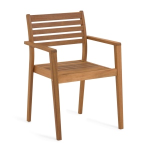 Scaun exterior dining din lemn Hanzel Kave Home