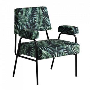 Scaun lounge multicolor din poliester si metal Tropical Custom Form