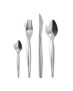 Set 16 tacamuri argintii din metal Selua Kave Home