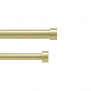 Set 2 bare telescopice pentru perdea aurii din metal 309 cm Cappa Umbra