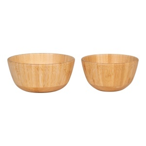 Set 2 boluri maro din bambus Chefalu House Nordic