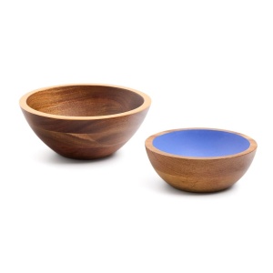 Set 2 boluri maro din lemn 15 cm Zairin Kave Home