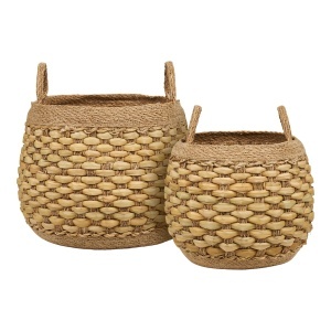 Set 2 cosuri din fibre naturale maro Strahan House Nordic
