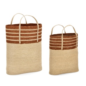 Set 2 cosuri maro din fibre naturale Tuy Bizzotto