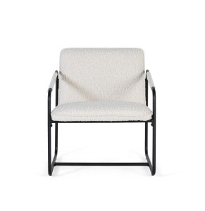 Set 2 fotolii bej/negre din textil Cloud Giner y Colomer