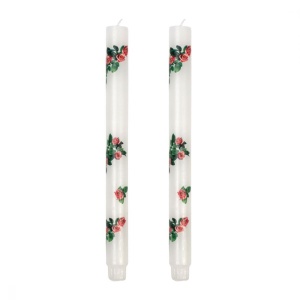 Set 2 lumanari albe din fibre naturale 27 cm Stem Roses Seletti