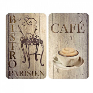 Set 2 suporturi pentru vase fierbinti multicolore din sticla Bistro Wenko