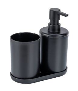 Set 3 accesorii baie negre din plastic Fano Wenko