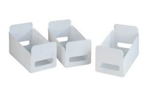 Set 3 cosuri albe din fibre sintetice Harvey Wenko