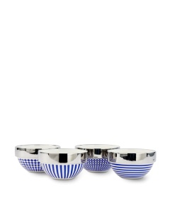 Set 4 boluri albastre din ceramica 14 cm Aunty Pols Potten