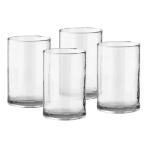 Set 4 pahare din sticla transparenta 385 ml Nalanda House Nordic