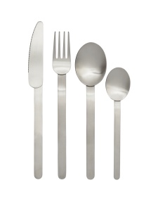 Set 4 tacamuri argintii din metal Stelo Ferm Living