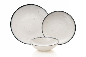 Set de masa 24 piese multicolore din ceramica GBSATN24Y458SYH The Home Collection