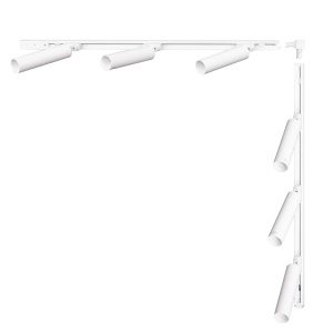 Sina alba din metal cu 6 spoturi Jeryco Corner Zuma Line