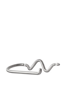 Suport hartie igienica argintiu din metal Curvature Ferm Living