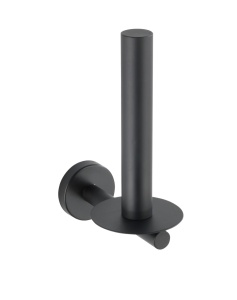 Suport hartie igienica din metal negru Bosio Linea Wenko
