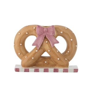 Suport lumanare multicolor din ceramica 15 cm Pretzie Bloomingville