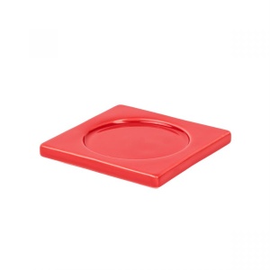 Suport lumanare rosu din ceramica 1 cm Red Seletti