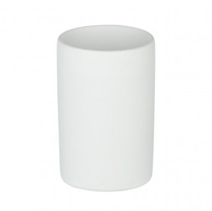 Suport pentru periuta de dinti alb din ceramica 7x11 cm Polaris Matte Wenko