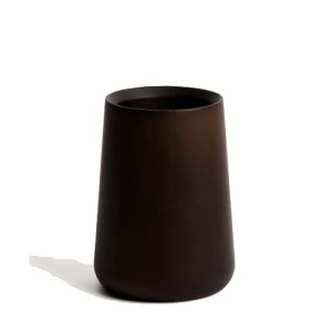 Suport pentru periuta de dinti maro din lemn 8x11 cm Eide Kave Home